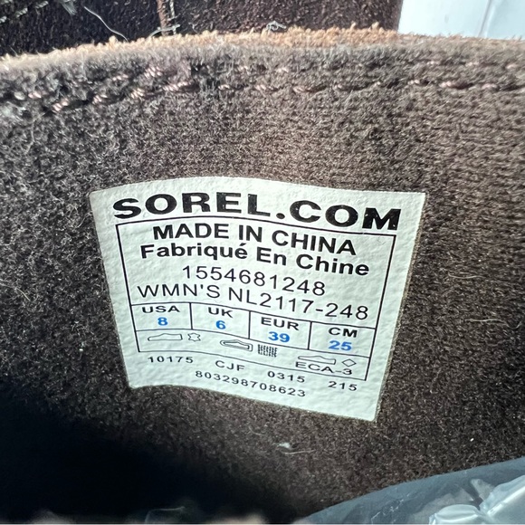 Sorel Womens 8 Brown Suede Toronto Wedge Midcalf Waterproof Boots NL2117-248 - Picture 11 of 13